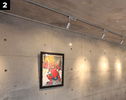 コンクリート打放しの壁